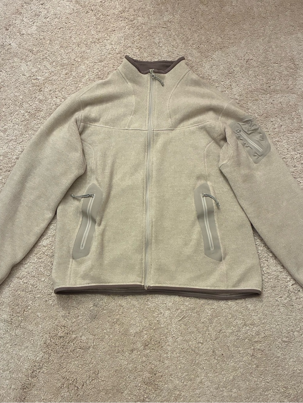 Vintage 2000s Arc’teryx Polartec Fleece Jacket Women’s XL Cream